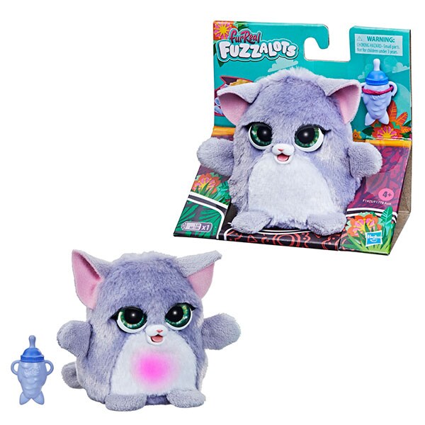 Jucarie interactiva FURREAL Fuzzalots pisicuta F1779_F1925, 4 ani+, mov-roz