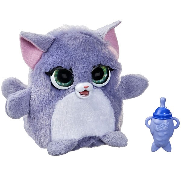 Jucarie interactiva FURREAL Fuzzalots pisicuta F1779_F1925, 4 ani+, mov-roz