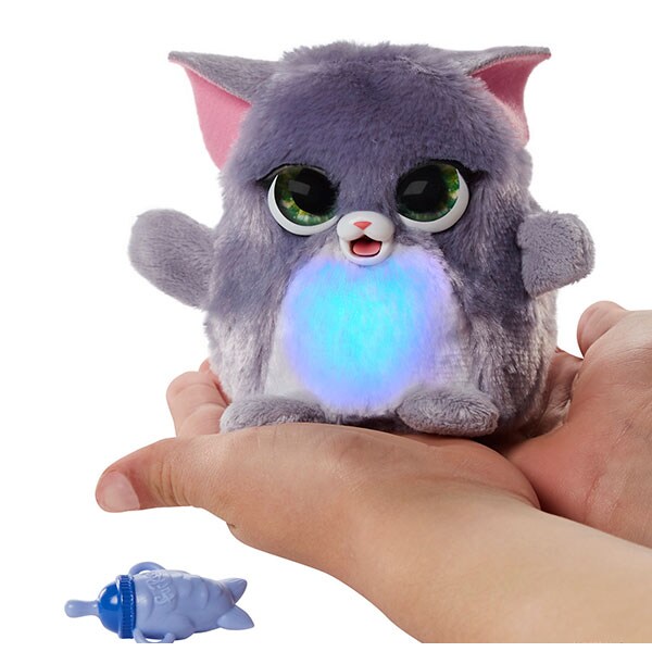 Jucarie interactiva FURREAL Fuzzalots pisicuta F1779_F1925, 4 ani+, mov-roz