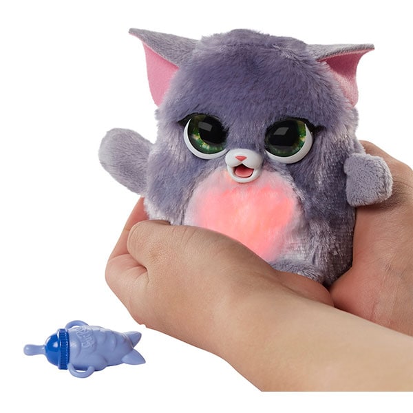 Jucarie interactiva FURREAL Fuzzalots pisicuta F1779_F1925, 4 ani+, mov-roz