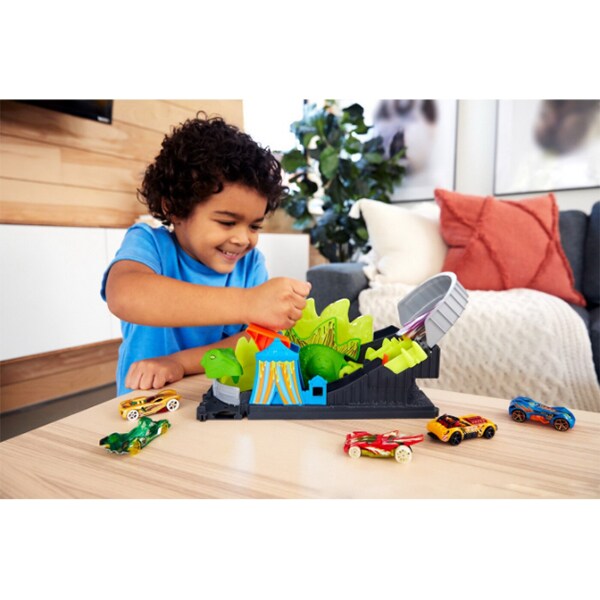 Set masinuta HOT WHEELS Toxic Creatures - Atacul Dino MTFNB05_GTT68, 4 ani+, multicolor