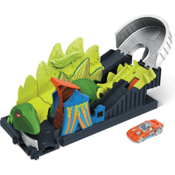 Set masinuta HOT WHEELS Toxic Creatures - Atacul Dino MTFNB05_GTT68, 4 ani+, multicolor