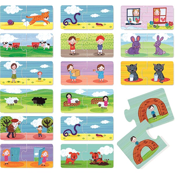 Puzzle HEADU S.T.E.M. - Jocul lucrurilor opuse HE20805, 3 ani+, 32 piese