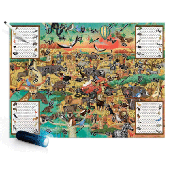 Puzzle HEADU S.T.E.M. - Explorati Safari HE21420, 5 ani+, 70 piese