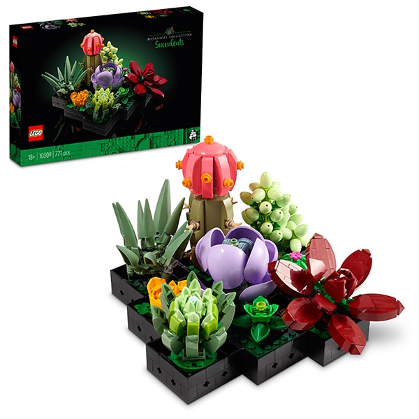 LEGO Botanicals: Plante suculente 10309, 18 ani+, 771 piese
