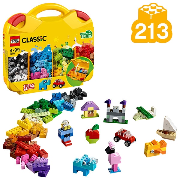 LEGO Classic: Valiza creativa 10713, 4 ani+, 213 piese