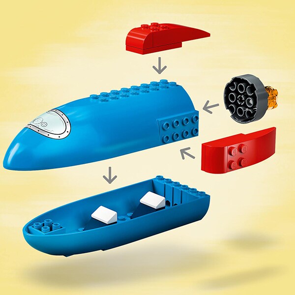 LEGO Mickey and Friends: Racheta spatiala a lui Mickey Mouse si Mickey 10774, 4 ani+, 88 piese