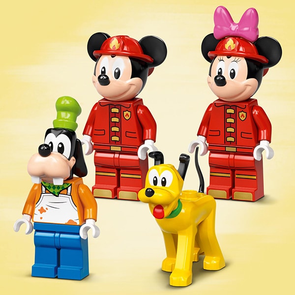 LEGO Mickey and Friends: Statia si camionul de pompieri ale lui Mickey 10776, 4 ani+, 144 piese
