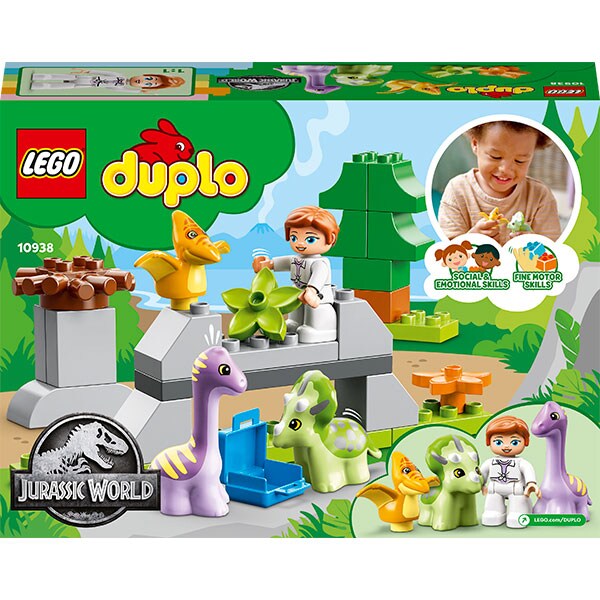 LEGO DUPLO: Incubatorul pentru dinozauri 10938, 2 ani+, 27 piese