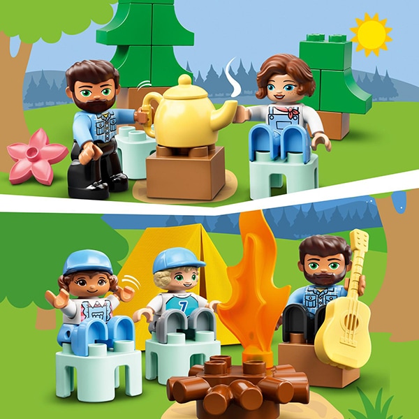 LEGO DUPLO: Aventura cu rulota de vacanta a familiei 10946, 2 ani+, 30 piese