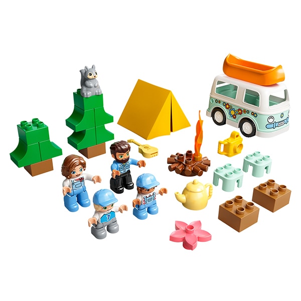 LEGO DUPLO: Aventura cu rulota de vacanta a familiei 10946, 2 ani+, 30 piese
