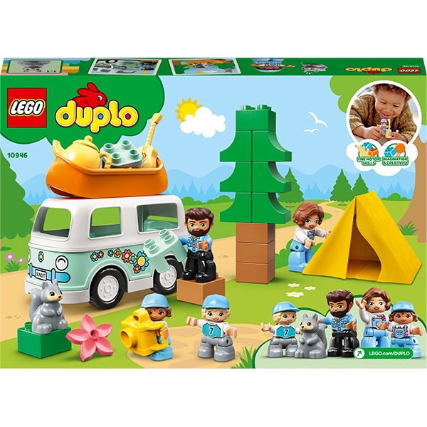 LEGO DUPLO: Aventura cu rulota de vacanta a familiei 10946, 2 ani+, 30 piese