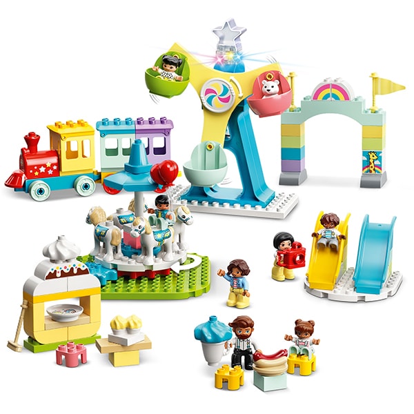 LEGO DUPLO: Parc de distractii 10956, 2 ani+, 95 piese