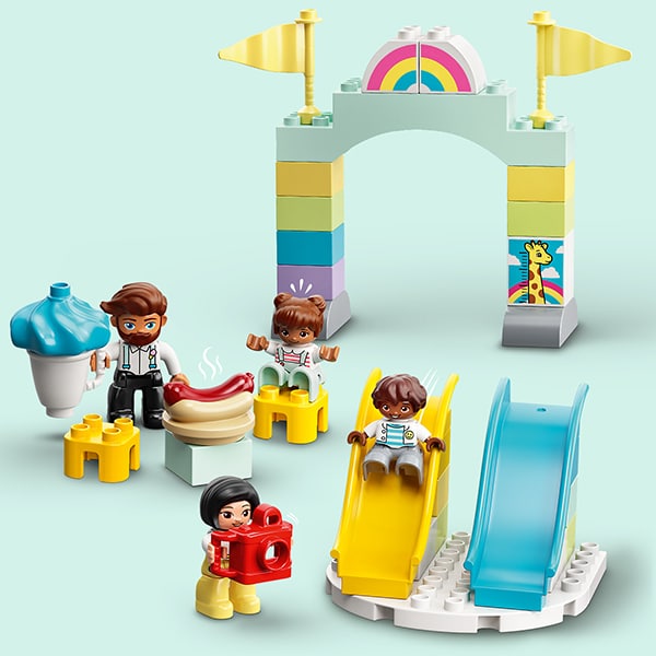 LEGO DUPLO: Parc de distractii 10956, 2 ani+, 95 piese