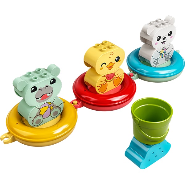 LEGO Duplo: Tren cu animale plutitoare 10965, 18 luni+, 14 piese