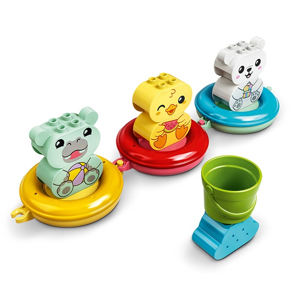LEGO Duplo: Tren cu animale plutitoare 10965, 18 luni+, 14 piese
