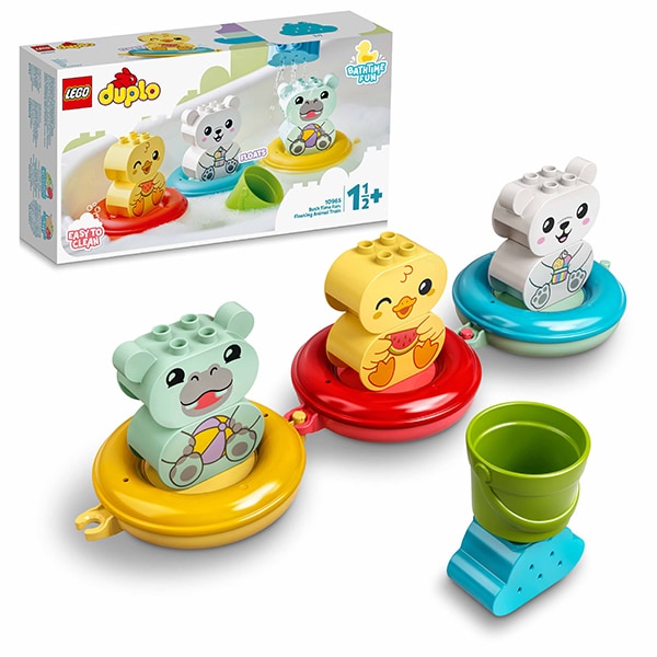 LEGO Duplo: Tren cu animale plutitoare 10965, 18 luni+, 14 piese