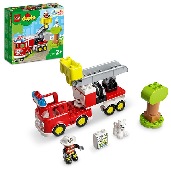 LEGO Duplo: Camion de pompieri pentru salvare 10969, 2 ani+, 21 piese
