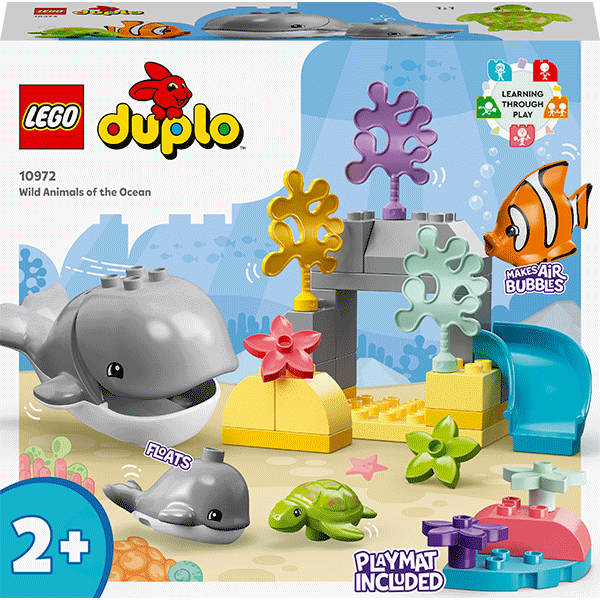 LEGO DUPLO: Animale salbatice din ocean 10972, 2 ani+, 32 piese