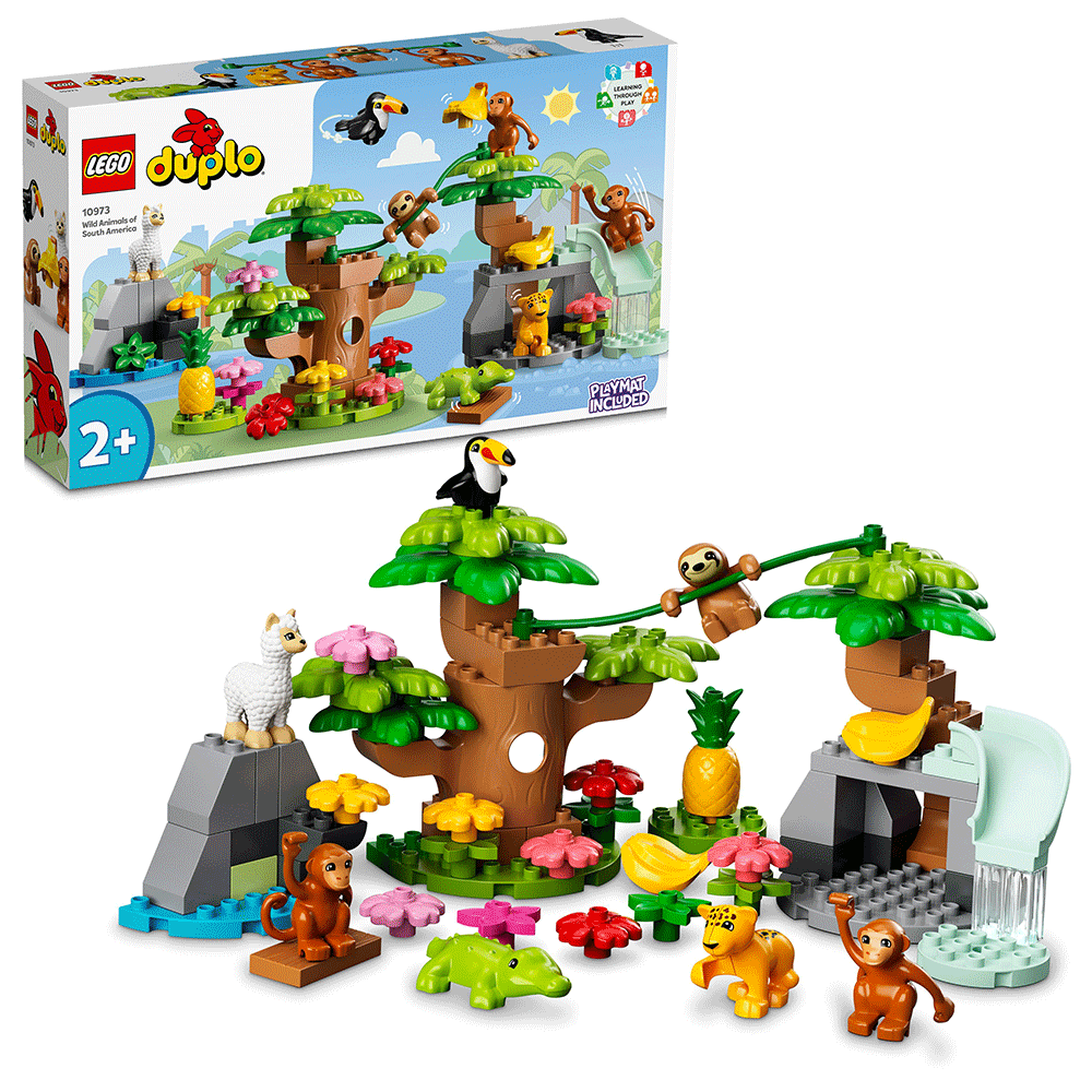 LEGO DUPLO: Animale salbatice din America de Sud 10973, 2 ani+, 71 piese