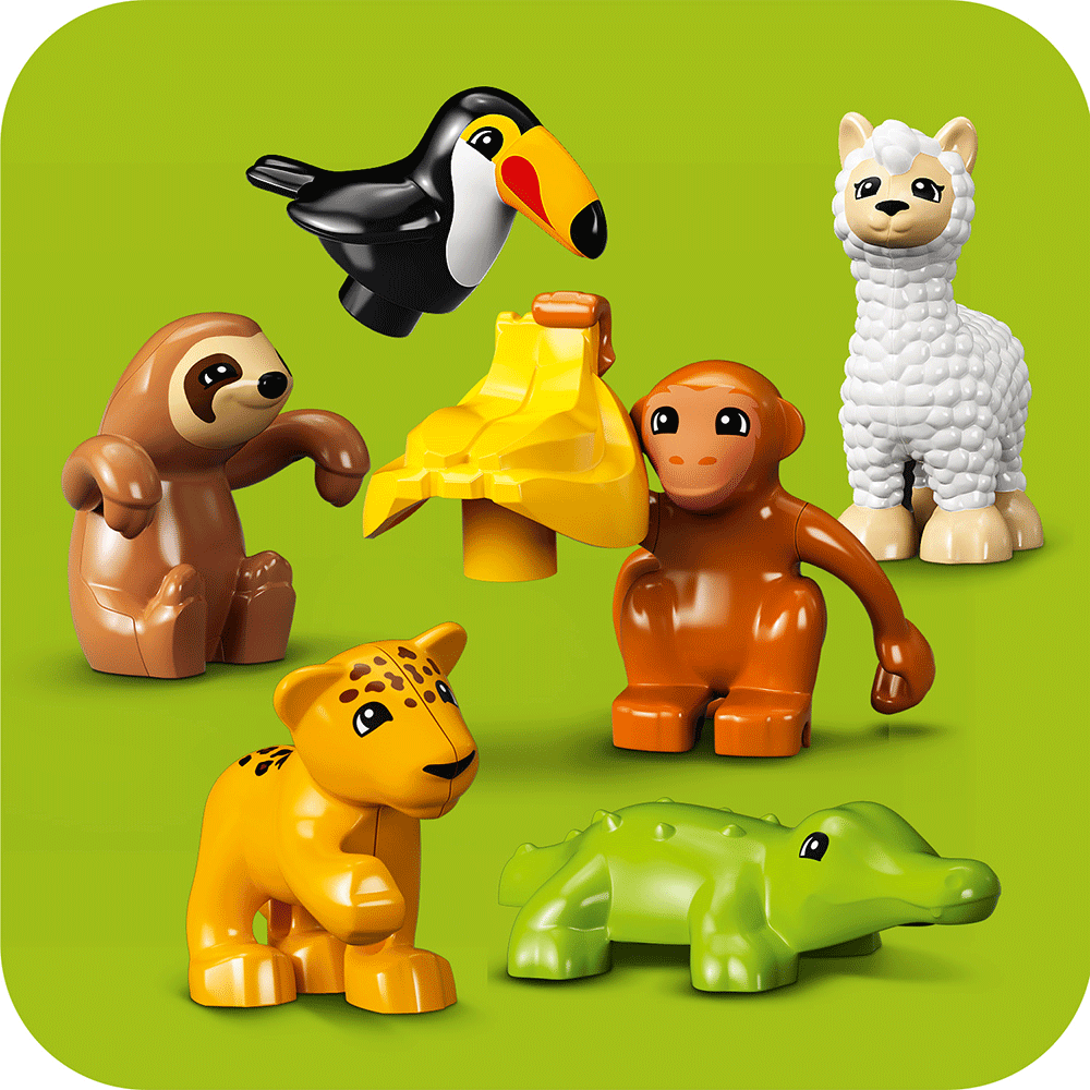 LEGO DUPLO: Animale salbatice din America de Sud 10973, 2 ani+, 71 piese
