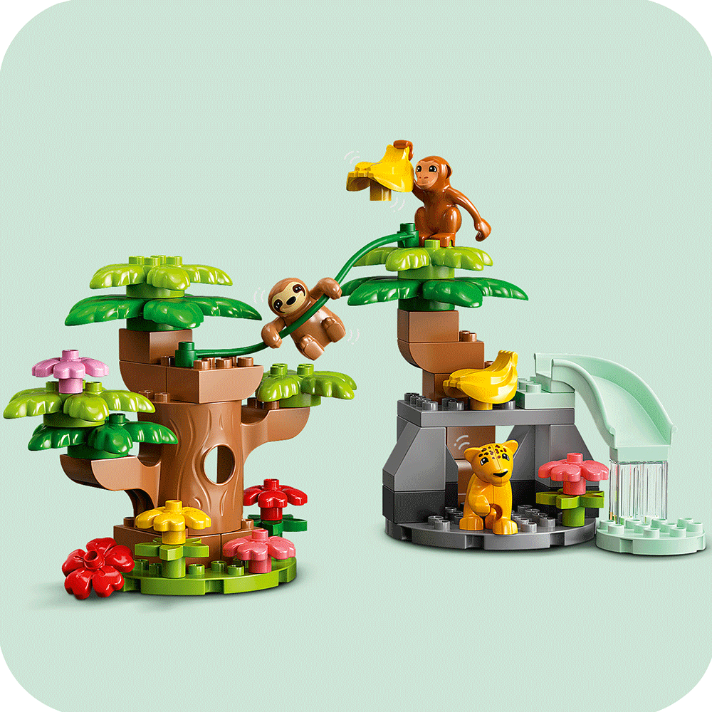LEGO DUPLO: Animale salbatice din America de Sud 10973, 2 ani+, 71 piese