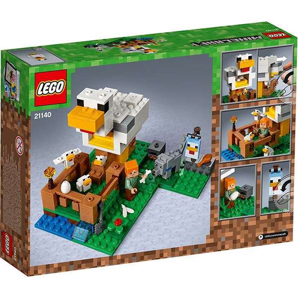 LEGO Minecraft: Cotetul de gaini 21140, 7 - 14 ani, 198 piese
