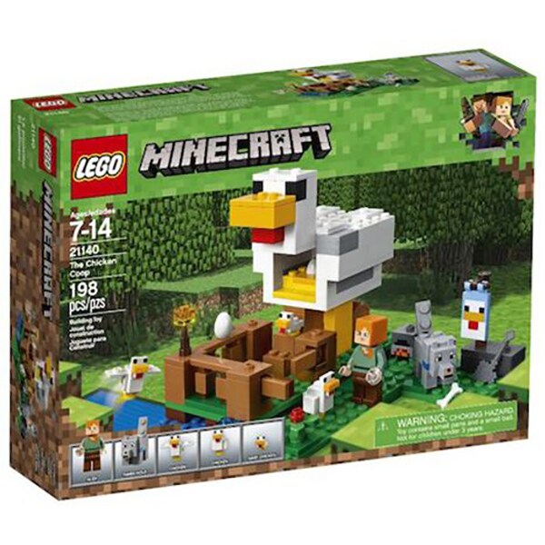 LEGO Minecraft: Cotetul de gaini 21140, 7 - 14 ani, 198 piese