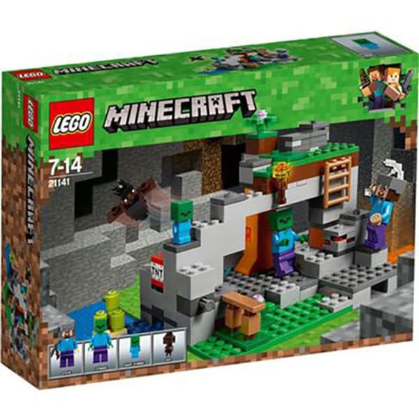 LEGO Minecraft: Pestera cu zombi 21141, 7 - 14 ani, 241 piese