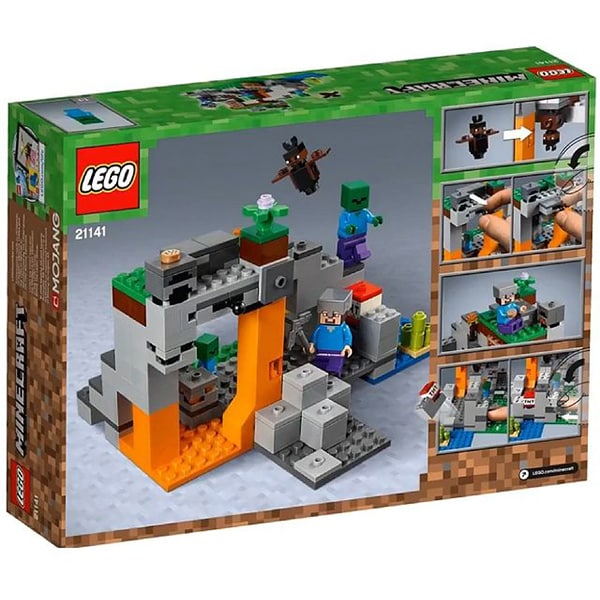 LEGO Minecraft: Pestera cu zombi 21141, 7 - 14 ani, 241 piese