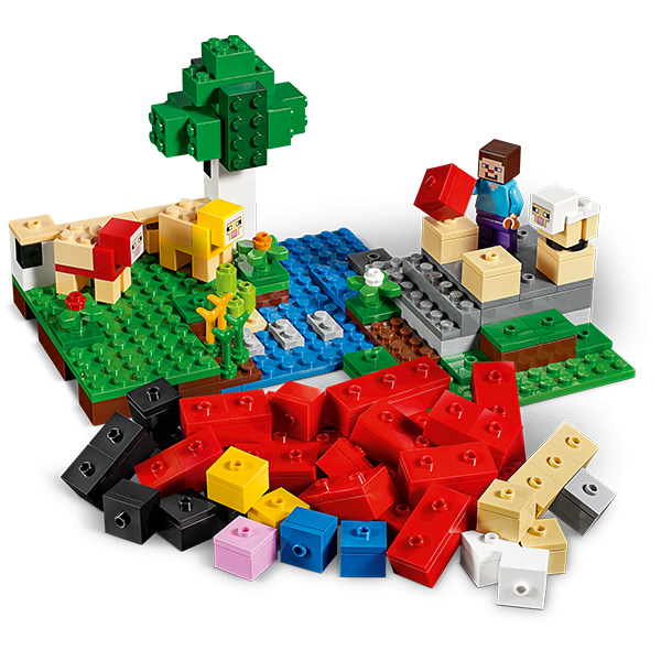 LEGO Minecraft: Ferma de lana 21153, 7 ani+, 260 piese