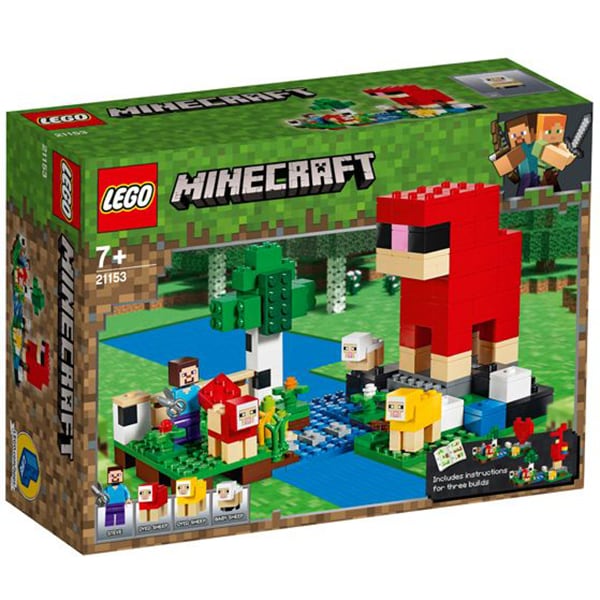 LEGO Minecraft: Ferma de lana 21153, 7 ani+, 260 piese