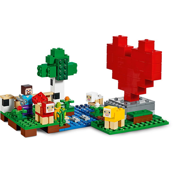 LEGO Minecraft: Ferma de lana 21153, 7 ani+, 260 piese