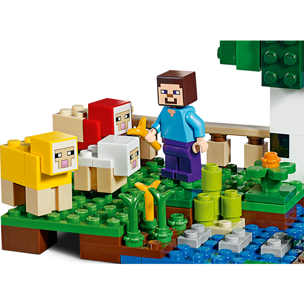 LEGO Minecraft: Ferma de lana 21153, 7 ani+, 260 piese