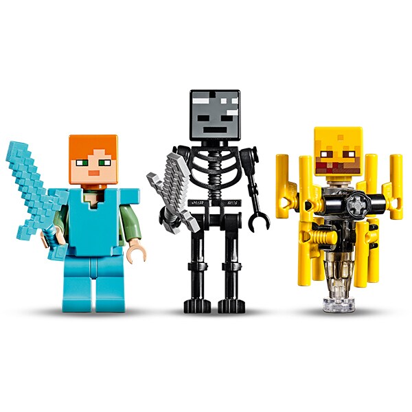 LEGO Minecraft: Podul Flacarilor 21154, 8 ani+, 372 piese
