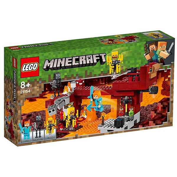 LEGO Minecraft: Podul Flacarilor 21154, 8 ani+, 372 piese