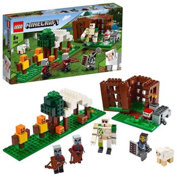 LEGO Minecraft: Pillager Outpost 21159, 8 ani+, 303 piese