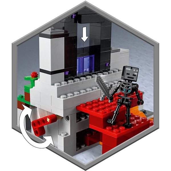 LEGO Minecraft: Portalul ruinat 21172, 8 ani+, 316 piese