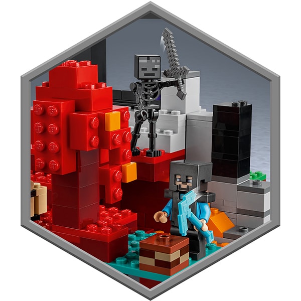 LEGO Minecraft: Portalul ruinat 21172, 8 ani+, 316 piese