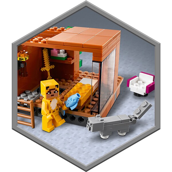 LEGO Minecraft: Casuta din copac 21174, 9 ani+, 909 piese