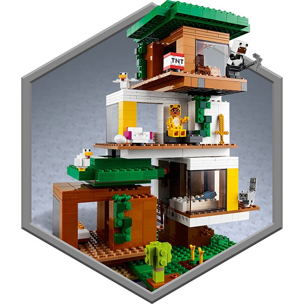 LEGO Minecraft: Casuta din copac 21174, 9 ani+, 909 piese
