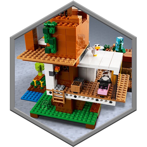LEGO Minecraft: Casuta din copac 21174, 9 ani+, 909 piese