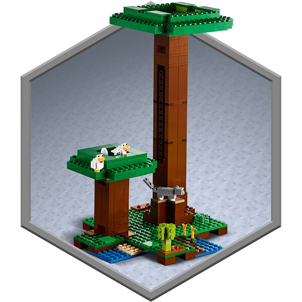 LEGO Minecraft: Casuta din copac 21174, 9 ani+, 909 piese