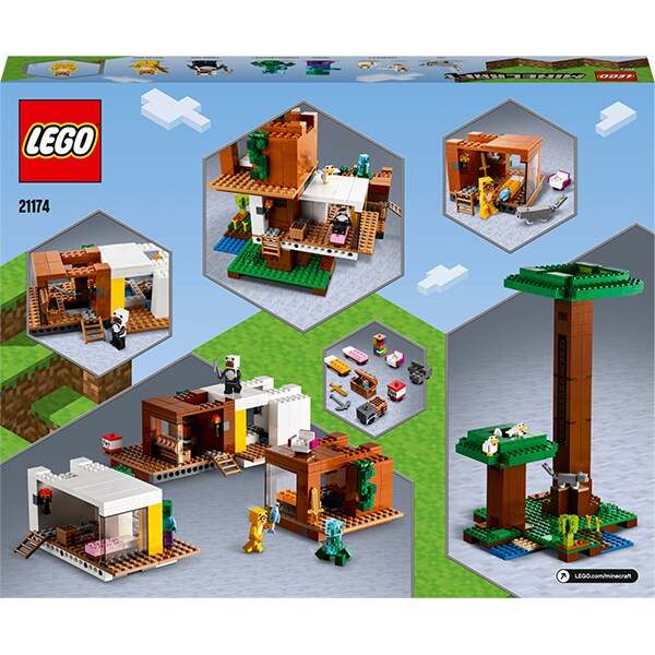 LEGO Minecraft: Casuta din copac 21174, 9 ani+, 909 piese