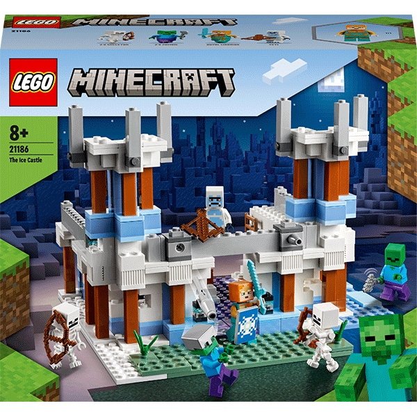 LEGO Minecraft: Castelul de gheata 21186, 8 ani+, 499 piese