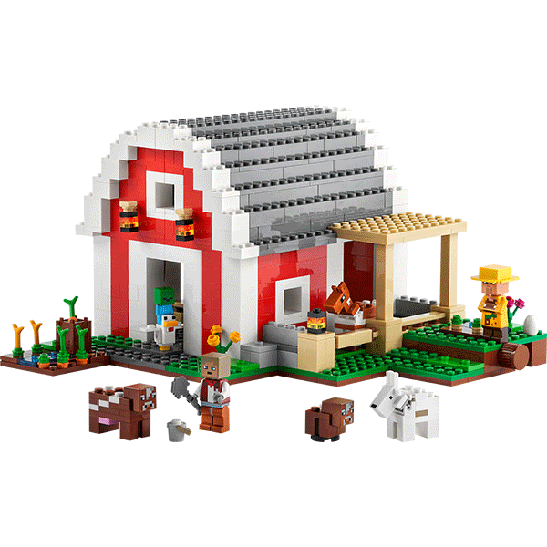 LEGO Minecraft: Hambarul rosu 21187, 9 ani+, 799 piese