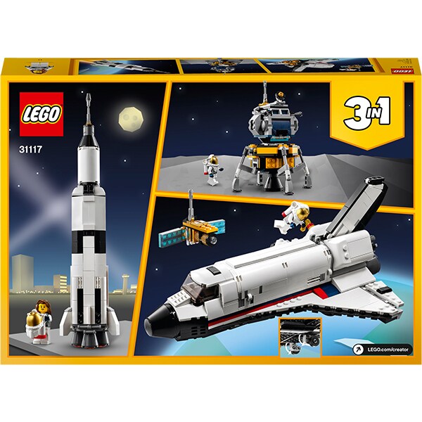 LEGO Creator: Aventura cu naveta spatiala 31117, 8 ani+, 486 piese