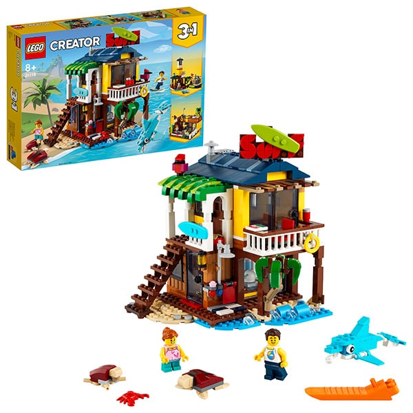 LEGO Creator: Casa de pe plaja a surferilor 31118, 8 ani+, 564 piese