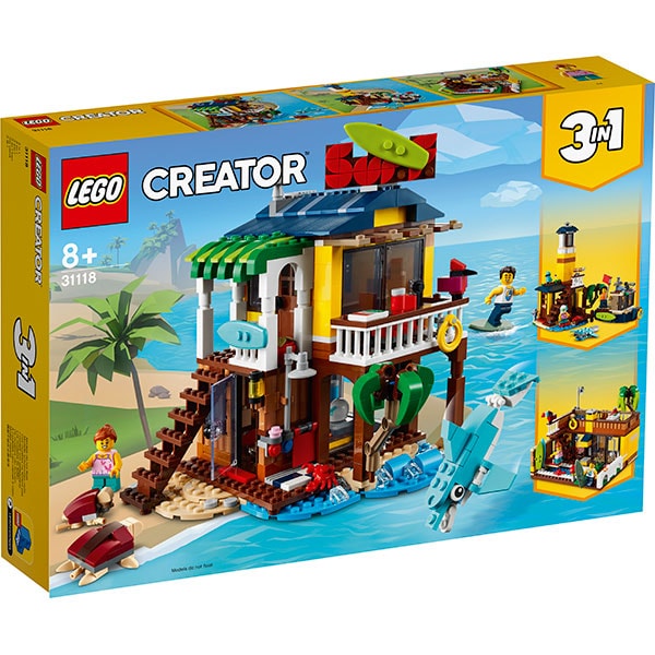 LEGO Creator: Casa de pe plaja a surferilor 31118, 8 ani+, 564 piese