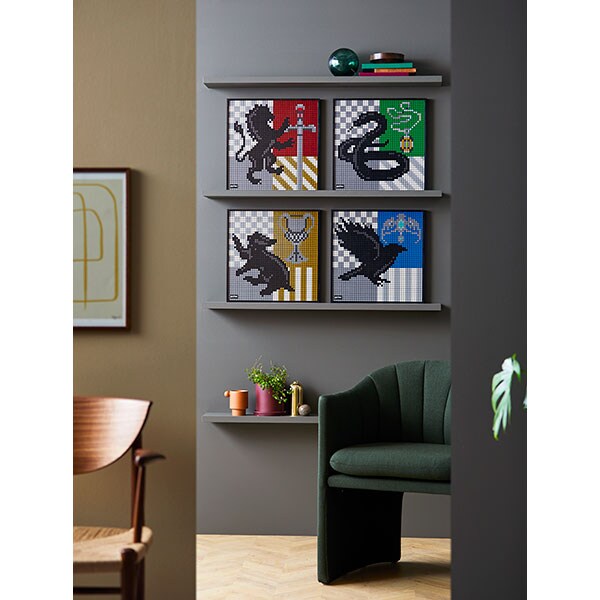 LEGO Art: Harry Potter Hogwarts Crests 31201, 18 ani+, 4249 piese